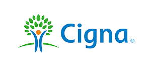 Cigna logo with tree and person