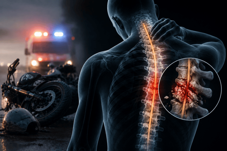 motorbike spinal cord injury UAE