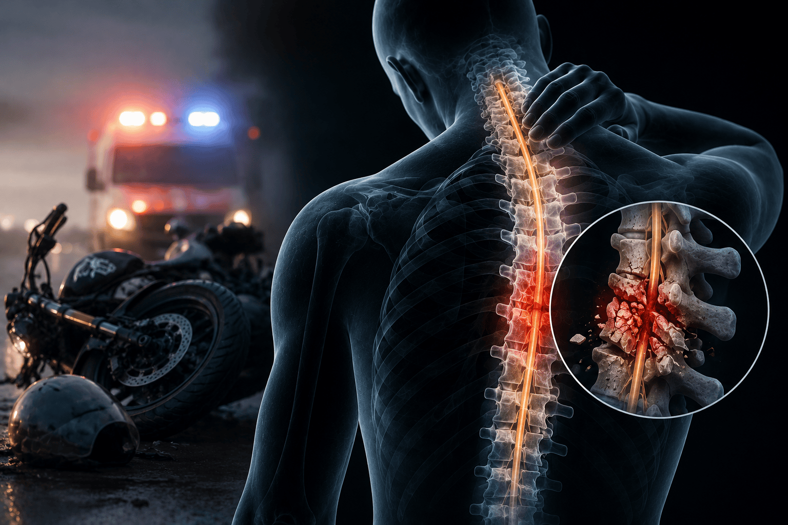 motorbike spinal cord injury UAE