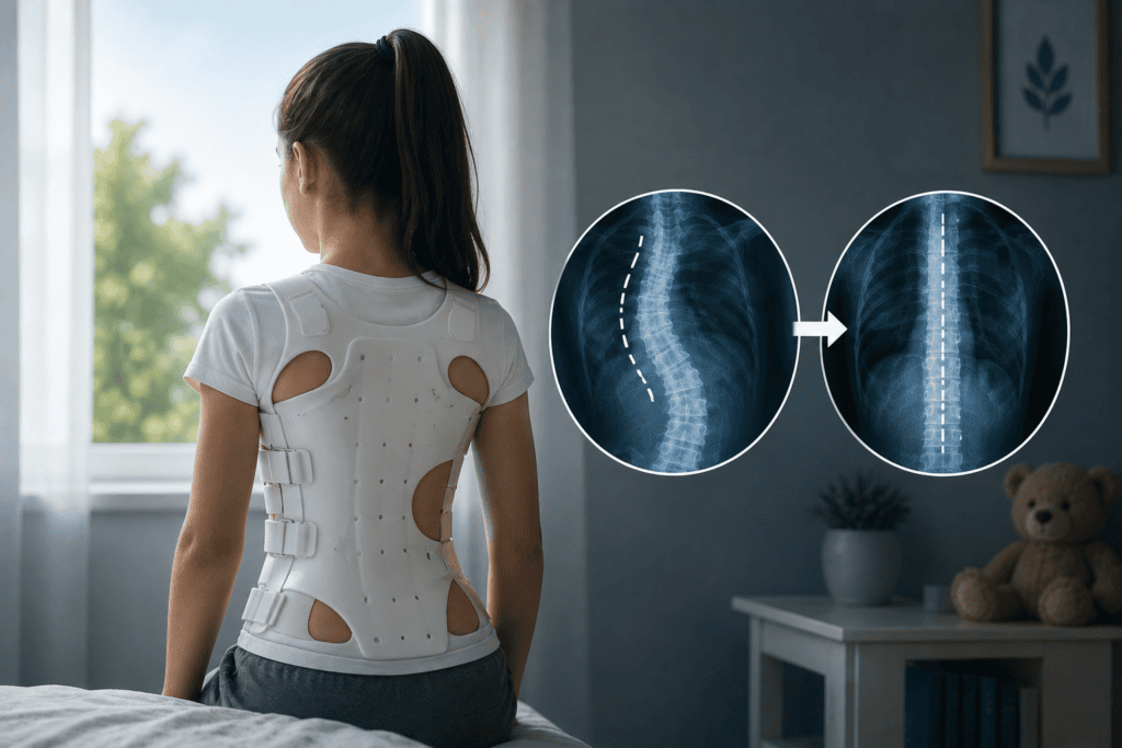 scoliosis brace compliance hours