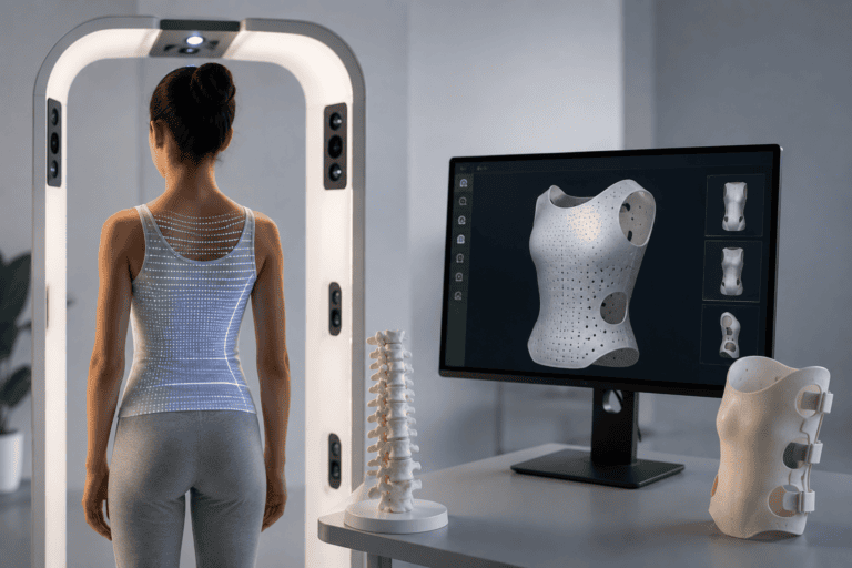 3D scanned scoliosis brace Dubai