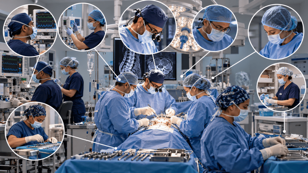Why Eight People Were Needed for One Spine Surgery in Dubai